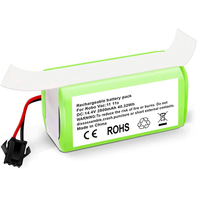 रोबोवैक वैक्यूम क्लीनर लिथियम बैटरी 11S 15C 15T 14.4V 2800mAh ली आयन बैटरी