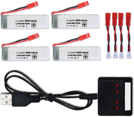 NCM रिचार्जेबल ली आयन पॉलिमर बैटरी पैक 3.7V 500mAh लाइपो बैटरी