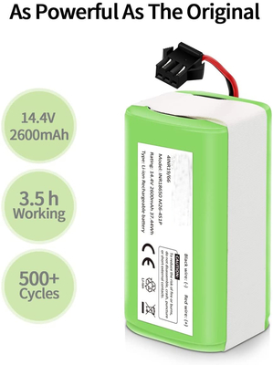 14.4V 2600mAh ली आयन बैटरी 15C A800 रिचार्जेबल रिप्लेसमेंट बैटरी