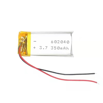 सफेद 400mah 3.7v 350mah ली आयन बैटरी रिचार्जेबल ली पॉलिमर बैटरी
