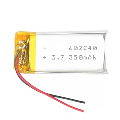 सफेद 400mah 3.7v 350mah ली आयन बैटरी रिचार्जेबल ली पॉलिमर बैटरी