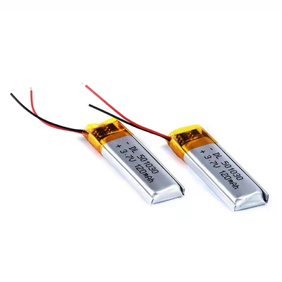 120mAh लिथियम पॉलिमर बैटरी 0.12A ब्लूटूथ हेडसेट रिचार्जेबल बैटरी 1S1P