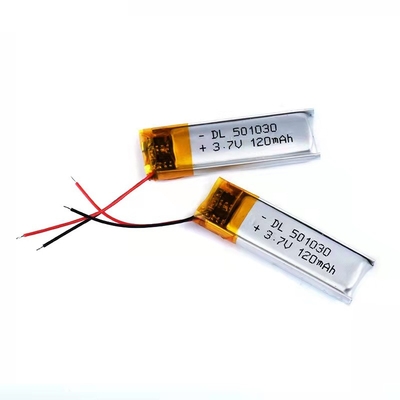 120mAh लिथियम पॉलिमर बैटरी 0.12A ब्लूटूथ हेडसेट रिचार्जेबल बैटरी 1S1P