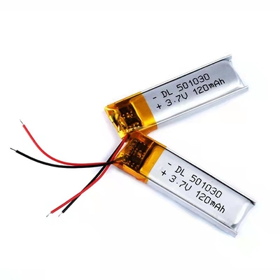 120mAh लिथियम पॉलिमर बैटरी 0.12A ब्लूटूथ हेडसेट रिचार्जेबल बैटरी 1S1P
