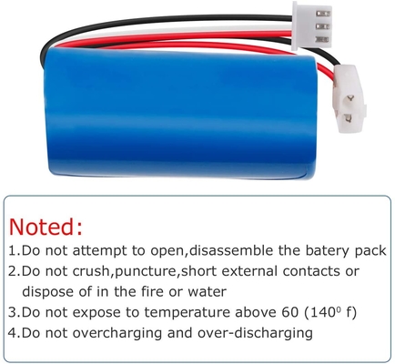 रिचार्जेबल 1300mah ली आयन बैटरी NCM 7.4V लिथियम आयन बैटरी पैक UN