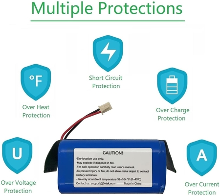 घरेलू उपकरणों के लिए NCM 14.4V डीप साइकिल लिथियम आयन बैटरी पैक