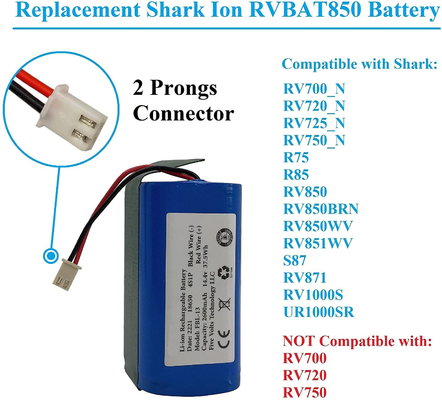 कस्टम 2600mah 14.8V 14.4V ली आयन बैटरी पैक रिचार्जेबल OEM