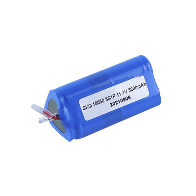 3S1P 3C लिथियम बैटरी 3200mAh 1.6A 18650 रिचार्जेबल लिथियम आयन बैटरी